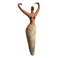 a statue of a woman with her arms outstretched